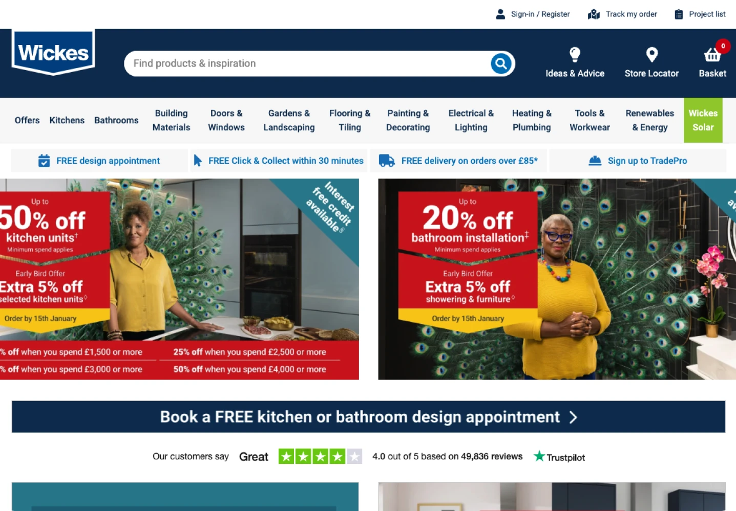 Client desktop webpage.